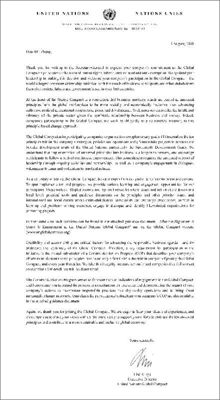 同花顺电子体育加入联合国全球契约组织 助推新旧动能转换可持续发展