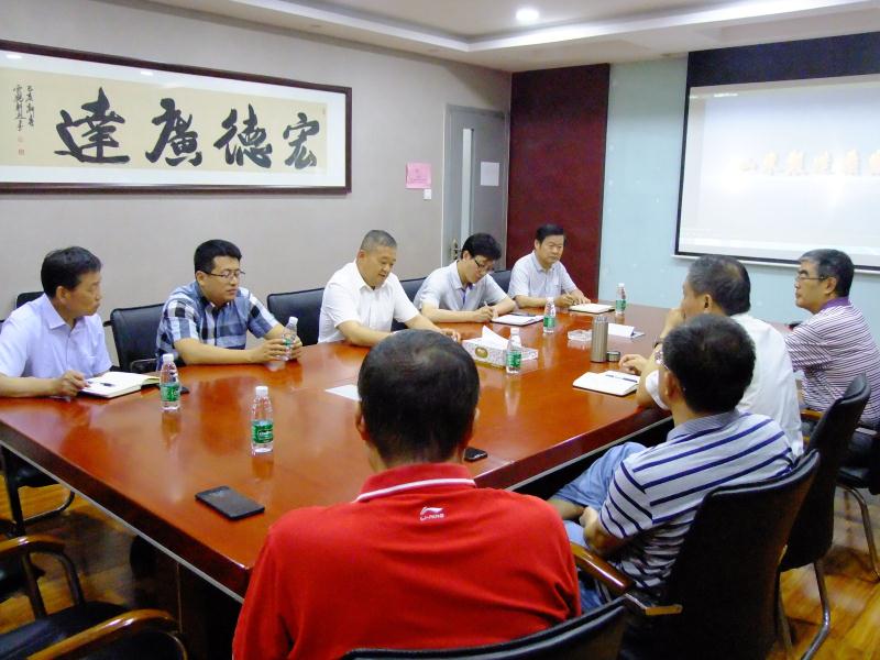 区政协主席张昭森到同花顺电子体育集团调研
