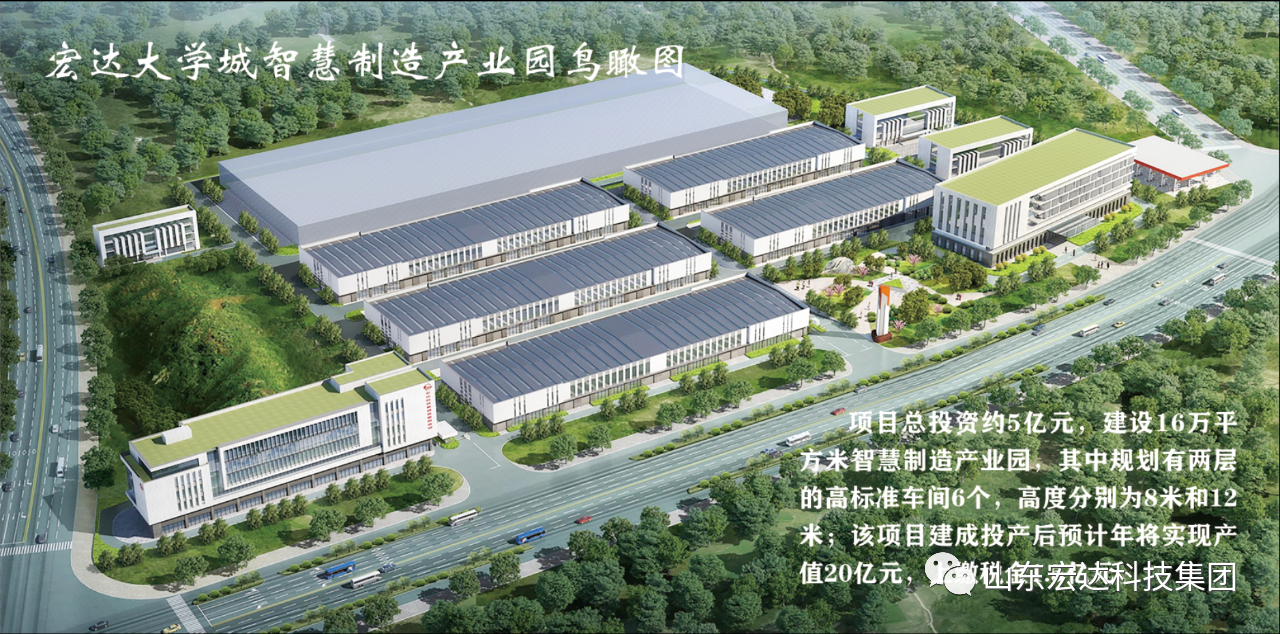 同花顺电子体育大学城智慧制造产业园鸟瞰图